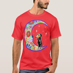 Camiseta Dachshund Dia de Los Muertos Skeleton 