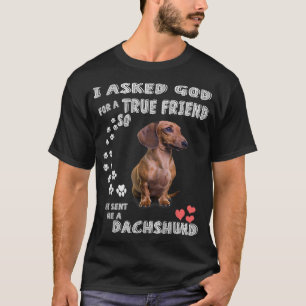 Camiseta Dachshund Dice Mamá Wiener Dad Weenie Lover Sausa