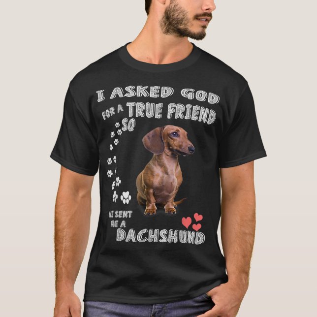 Camiseta Dachshund Dice Mamá Wiener Dad Weenie Lover Sausa (Anverso)