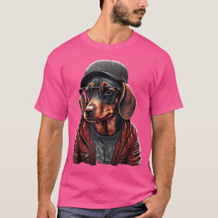 Camiseta Dachshund Divertido Cute Rap Hip Hop Rb