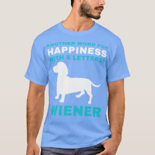 Camiseta Dachshund Divertido Perro Wiener Dachshund es Feli
