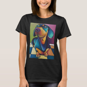 Camiseta Dachshund Dog Art Pop
