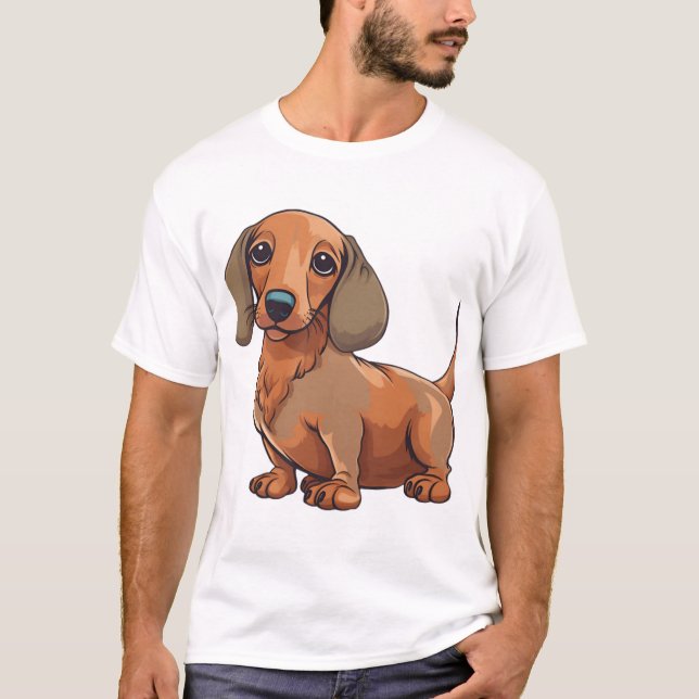 Camiseta Dachshund Dog Cute (Anverso)