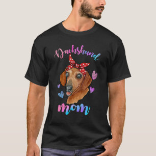 Camiseta Dachshund Dog Cute mamá mamá madre
