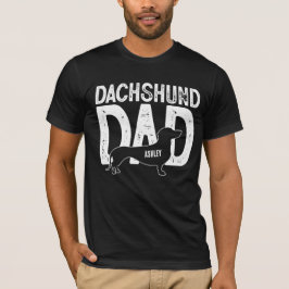 Camiseta Dachshund Dog Dad Puppy Dad