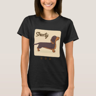 Camiseta Dachshund Dog Design Shorty Cute Dachshund Wiener