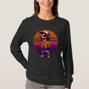 Camiseta Dachshund Dog estilo urbano moderno Su en miniatur