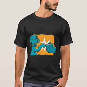 Camiseta Dachshund Dog Fist Bump