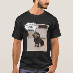 Camiseta Dachshund Dog Gangster Artistic