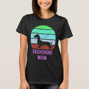 Camiseta Dachshund Dog Mom Mama Weiner Dog Dueño