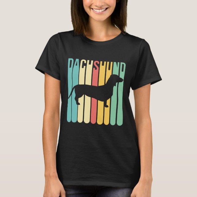 Camiseta Dachshund Dog Retro (Anverso)