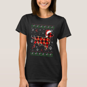 Camiseta Dachshund Dog Xmas Santa Hat Navidades feos sudan
