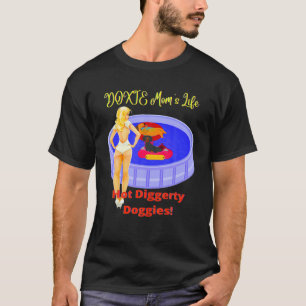 CAMISETA DACHSHUND DOXIE MOM LIFE HOT DIG