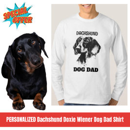 Camiseta Dachshund Doxie Wiener Dog Dad