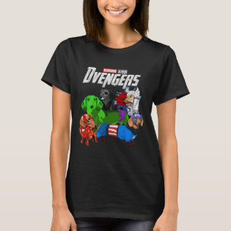 Camiseta Dachshund Dvengers divertido
