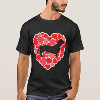Camiseta Dachshund El día de San Valentín Dachshund