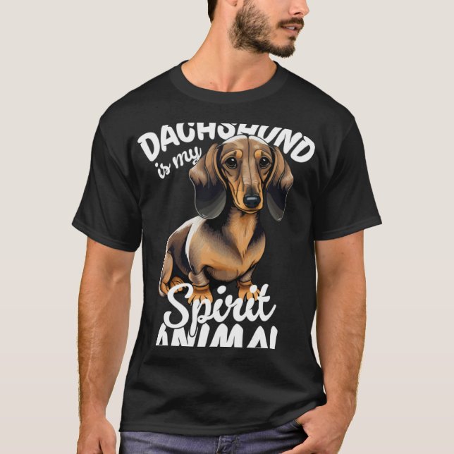 Camiseta Dachshund es mi animal espiritual (Anverso)