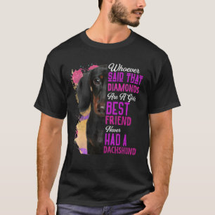 Camiseta Dachshund Es Un Chica Mejor Amigo Perro Mamá Mamá