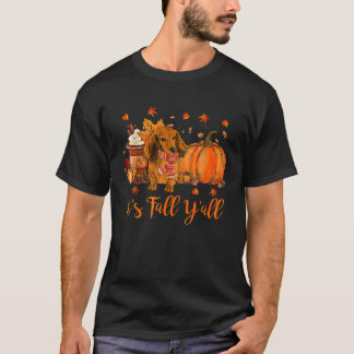 Camiseta Dachshund Fall Scarf Dogs Otoño Sale De La Calabaz