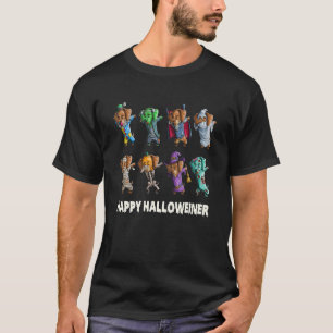 Camiseta Dachshund Feliz Hallowiner Perros de Halloween 1