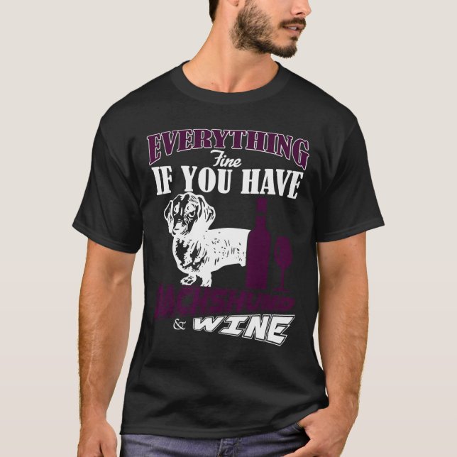Camiseta Dachshund Fine (Anverso)