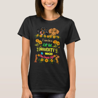 CAMISETA DACHSHUND FUNNY MASCOTA WIEND DOG CUTE NAUGHTY Y N