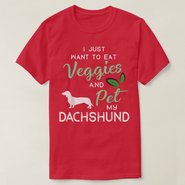 Camiseta Dachshund Funny Vegan Perg Lover Dueño De Xmas Bir (Diseño del anverso)