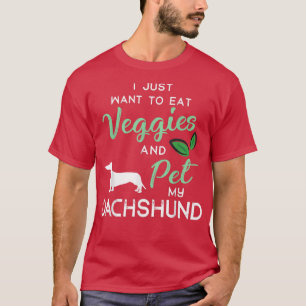 Camiseta Dachshund Funny Vegan Perg Lover Dueño De Xmas Bir