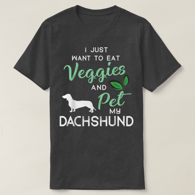 Camiseta Dachshund Funny Vegan Perg Lover Dueño De Xmas Bir (Diseño del anverso)