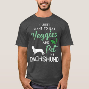 Camiseta Dachshund Funny Vegan Perg Lover Dueño De Xmas Bir