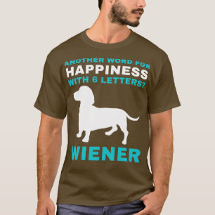 Camiseta Dachshund Funny Weiner Dog Dachshund es felicidad