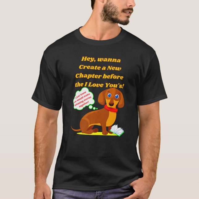 CAMISETA DACHSHUND FUNNY WIENER DOG CUTE AMIGDSHE STARTE (Anverso)