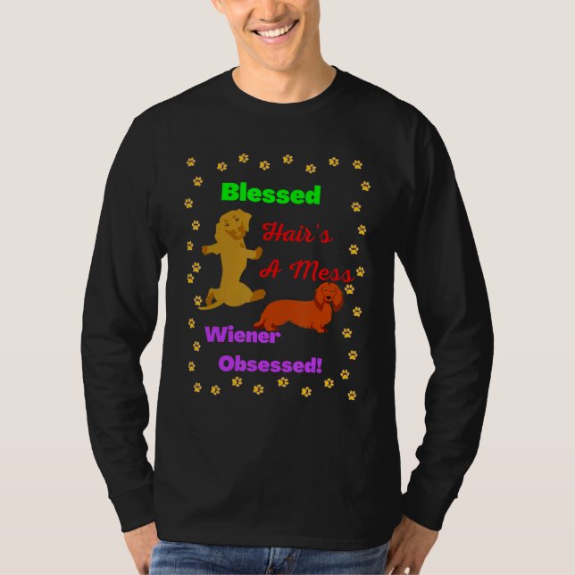 Camiseta Dachshund Funny Wiener Dog Mascota Cute Wiener Obs (Anverso)