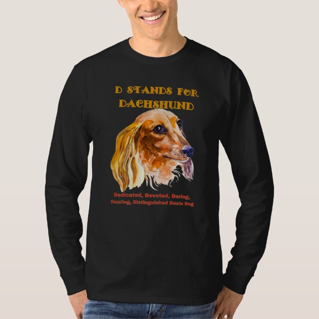 Camiseta Dachshund Funny Wiener Dog Mascota D Defiende A Lo (Anverso)