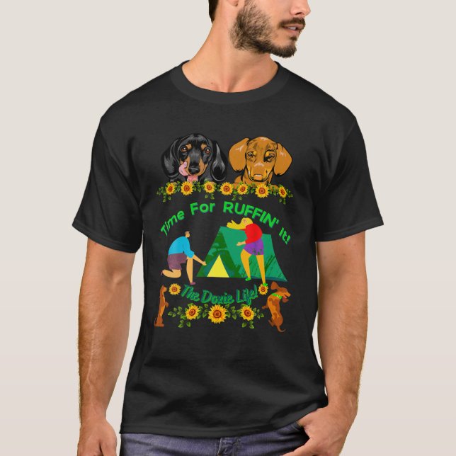 CAMISETA DACHSHUND GIFTS FUNNY WIENER DOG CUTE MASCOTA CAMP (Anverso)