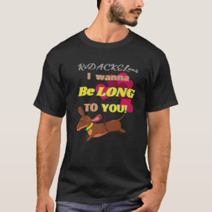 CAMISETA DACHSHUND GIFTS FUNNY WIENER DOG PET CUTE VALENTIN