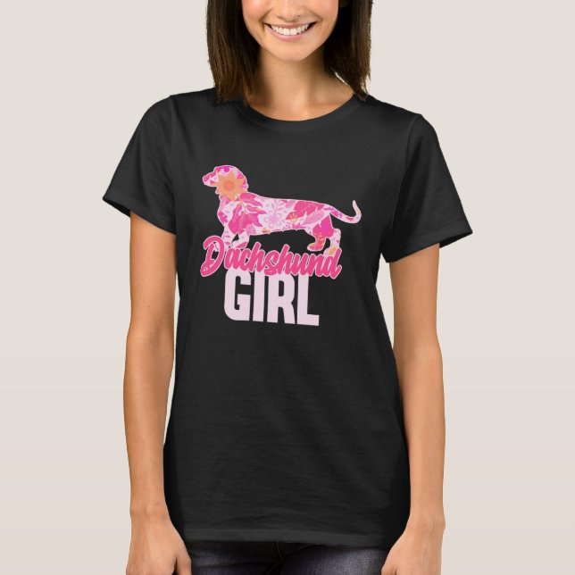 Camiseta Dachshund Girl  3 (Anverso)