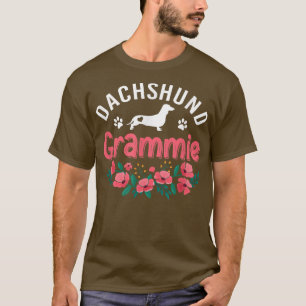 Camiseta Dachshund Grammie Perro Regalos Mujeres Abuela Per