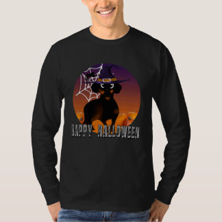 Camiseta Dachshund halloween costume witch dachshund hallo