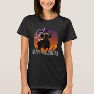 Camiseta Dachshund halloween costume witch dachshund hallo