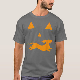 Camiseta Dachshund Halloween Spookeen Face Funny Dog Classi