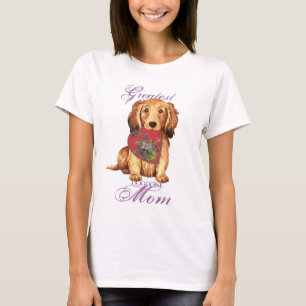 Camiseta Dachshund Heart Mom