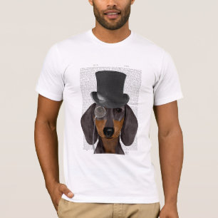 Camiseta Dachshund, hebilla formal y Gorra