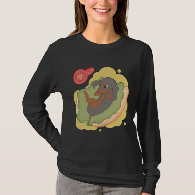 Camiseta Dachshund Hotdog (Anverso)