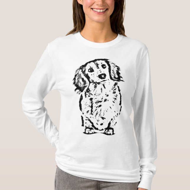Camiseta Dachshund Hover Lover Regalo Doxie Mom Dad Cute (Anverso)