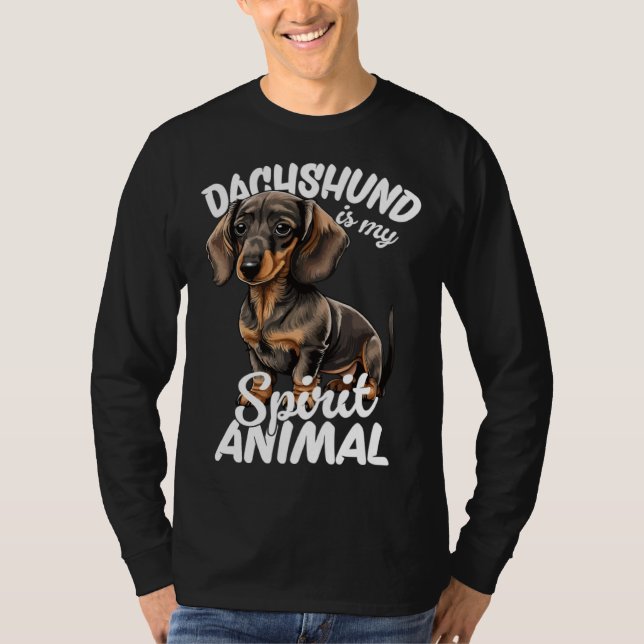 Camiseta Dachshund Is My Spirit Animal  1 (Anverso)