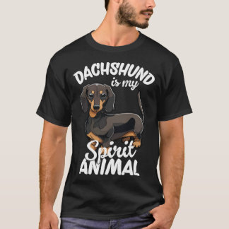 Camiseta Dachshund Is My Spirit Animal  3