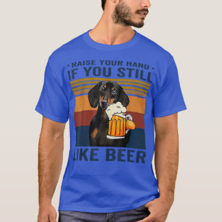 Camiseta Dachshund Levanta La Mano Si Todavía Te Gusta La C