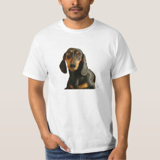 Camiseta Dachshund lindo (Brown miniatura de pelo corto)