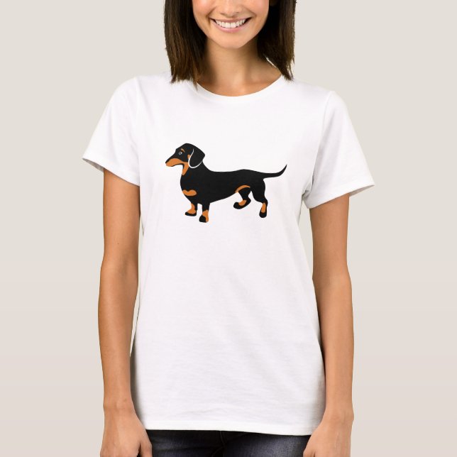 Camiseta Dachshund lindo - perro de Doxie (Anverso)